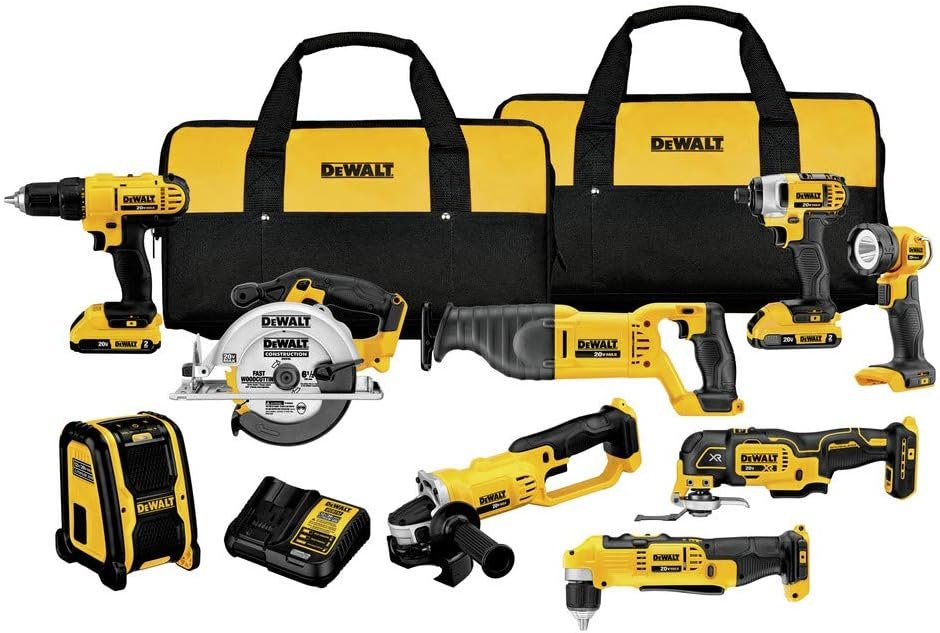 Kit de taladros Inalámbricos Dewalt 9 herramientas