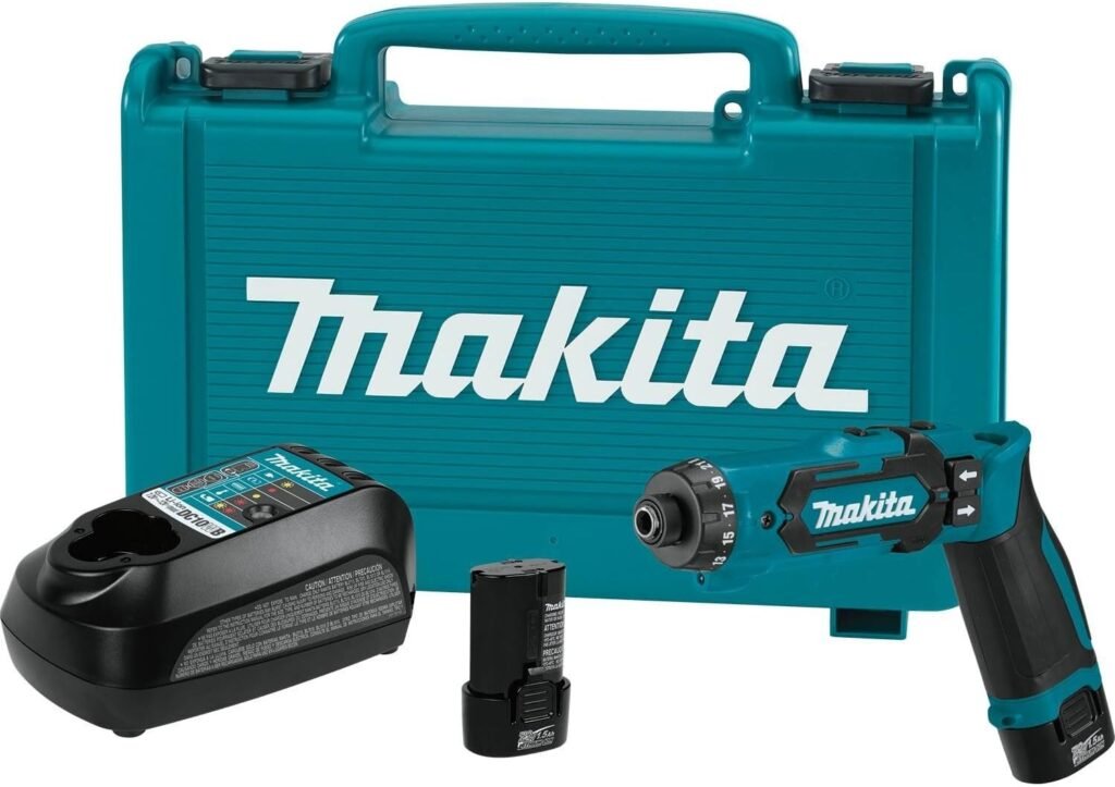 Vista lateral Destornillador Inalámbrico Makita 7.2v