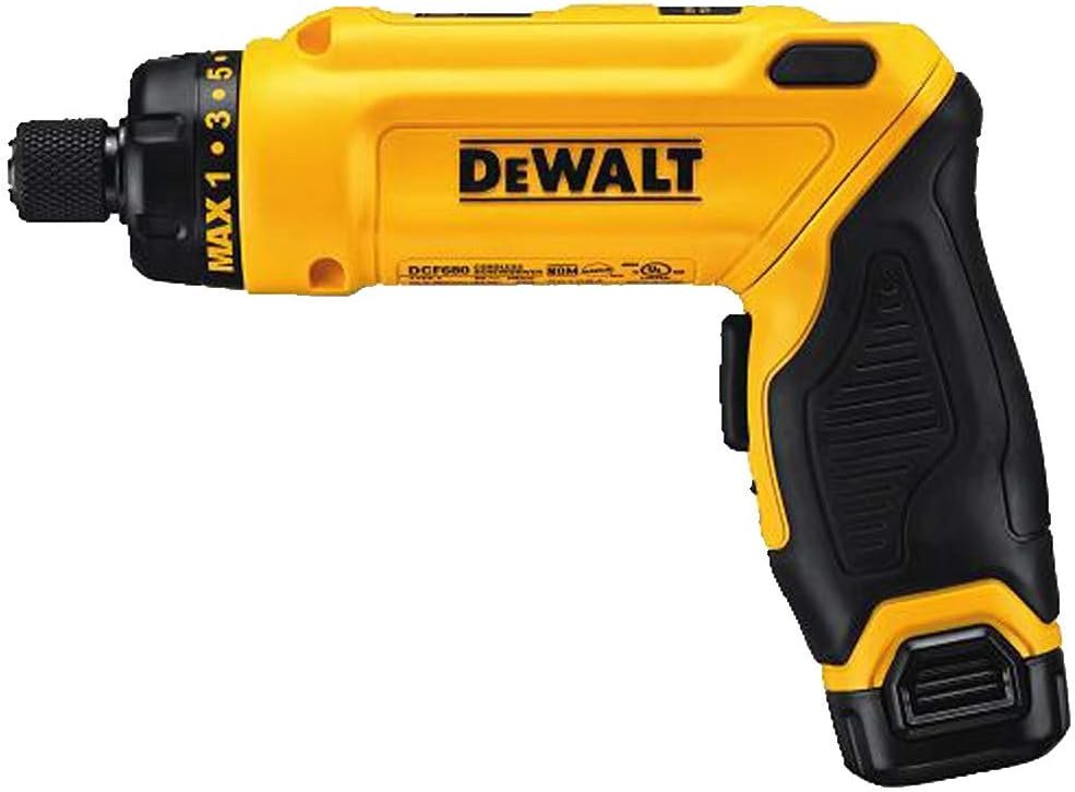 Vista lateral destornillador dewalt 8v