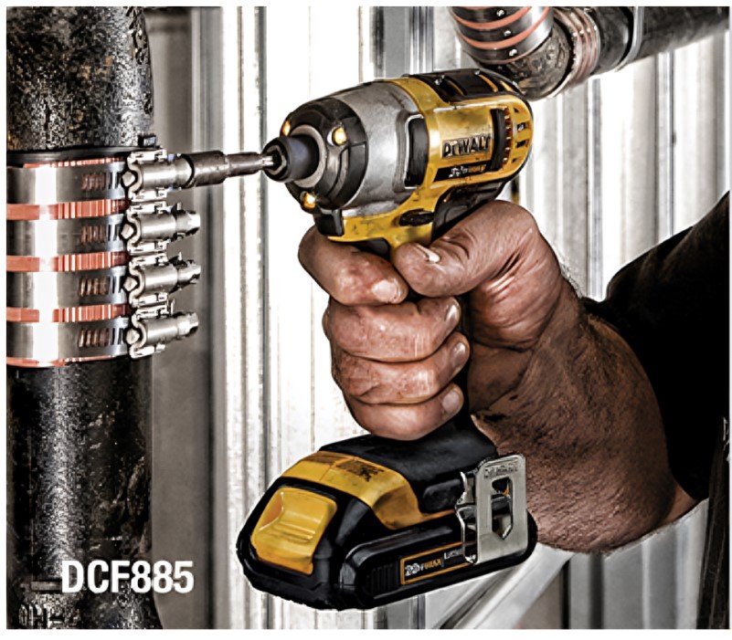 atornillador de impacto inalámbrico dewalt 20v