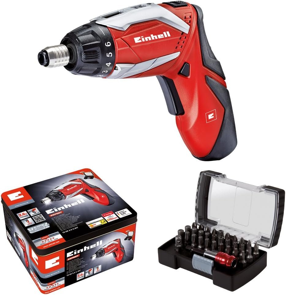 destornillador inalambrico einhell kit 32 accesorios TE SD