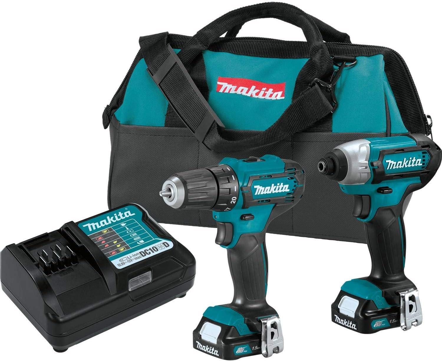 2 taladros inalámbricos CT232 de Makita 12v