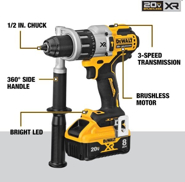 Taladro de Martillo Inalambrico Dewalt 20V XR DCD998B caracteristicas